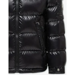 Gepolsterte Schwarze Steppjacke für Kinder