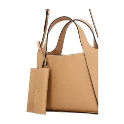 Geprägte körnige Crossbody-Tasche mit Nietenlogo
