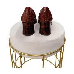 Geprägte Leder High Heel Pumps