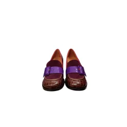 Geprägte Leder High Heel Pumps
