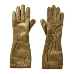 Geprägte Logo Lederhandschuhe