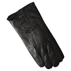Geprägte Logo-Lederhandschuhe