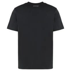 Geripptes Crew-Neck T-Shirt aus Baumwollmischung