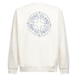 Geripptes Sweatshirt mit Rundhalsausschnitt
