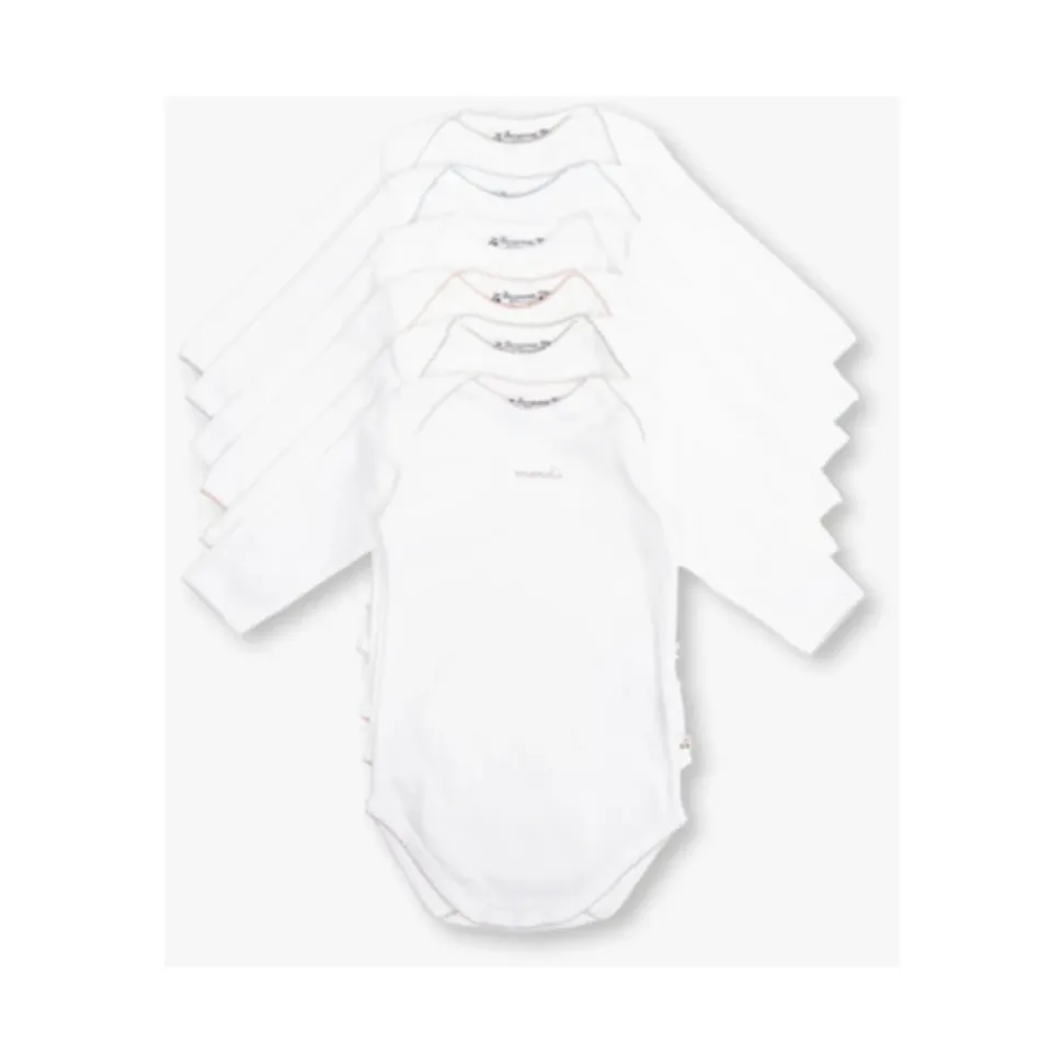 Geschenkset: Bodysuit 7er-Pack, Haarbürste und Zahndose.