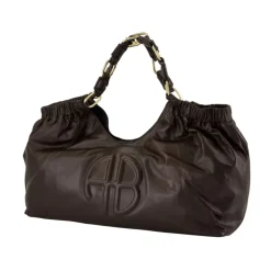 Gesteppte Leder Shopper Tasche