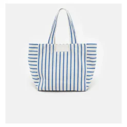 Gestreifte blaue Tragetasche