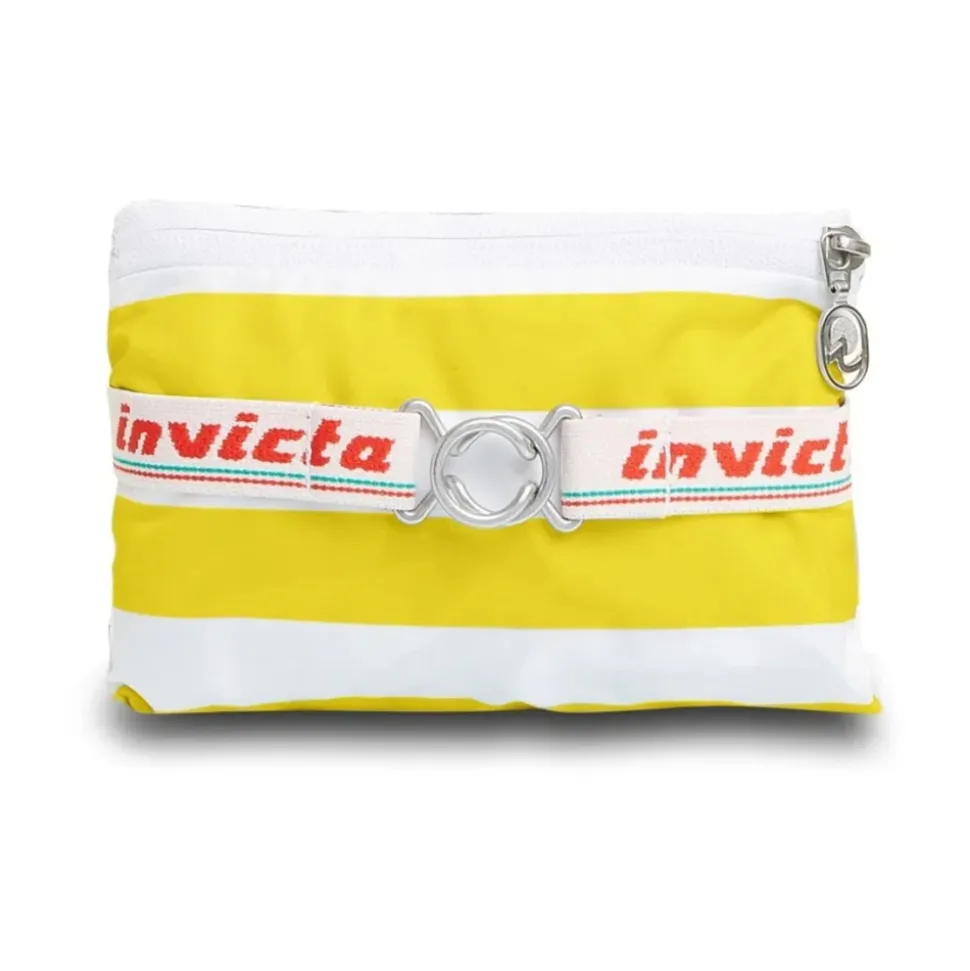 Gestreifte Vertikale Tasche Weiß Unisex