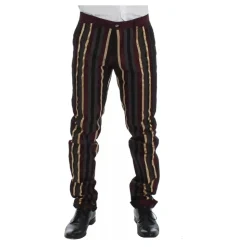 Gestreifter Doppelreihiger Slim Fit Anzug