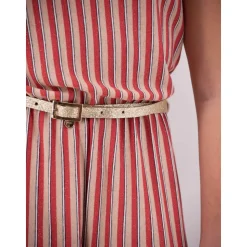 Gestreifter Lurex-Jumpsuit