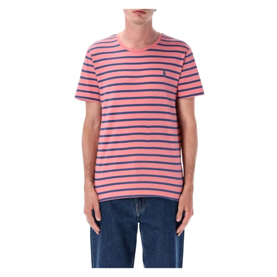 Gestreiftes Baumwolljersey-T-Shirt