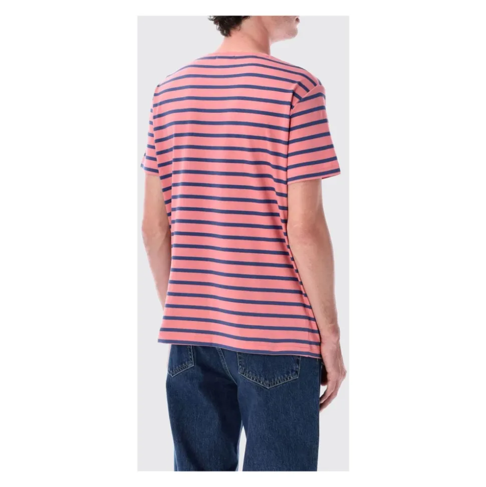 Gestreiftes Baumwolljersey-T-Shirt