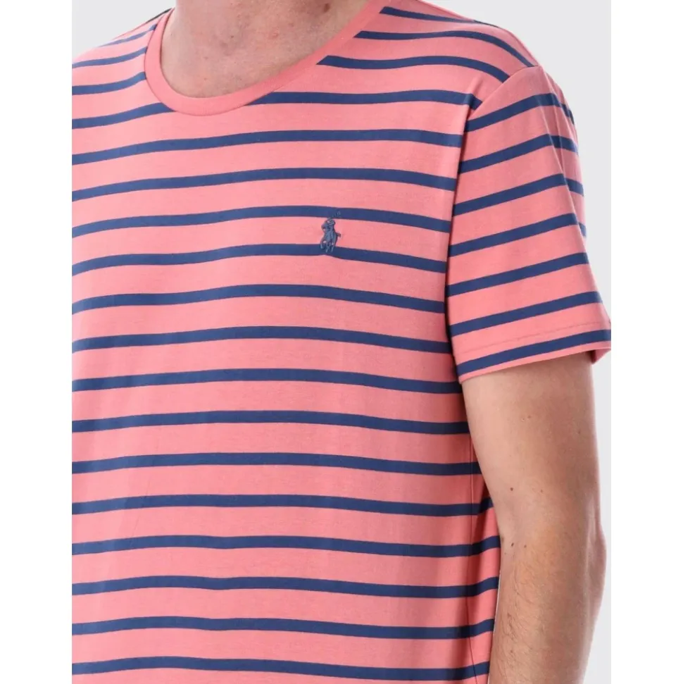 Gestreiftes Baumwolljersey-T-Shirt