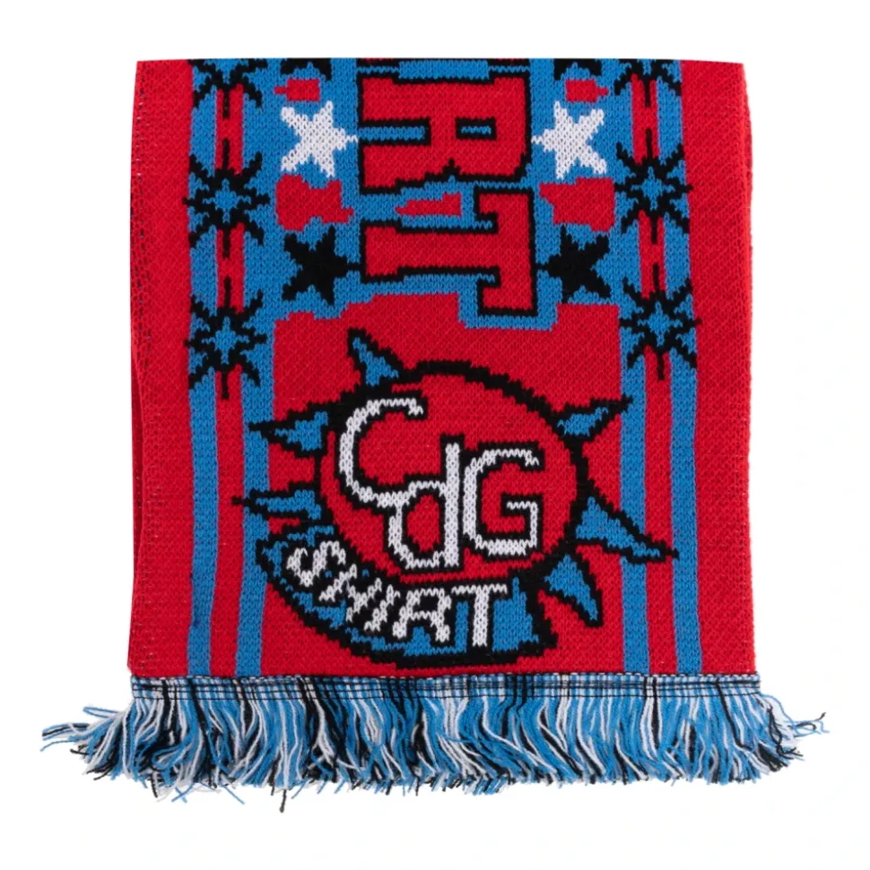 Gestrickter Jacquard-Fußballschal aus Acryl