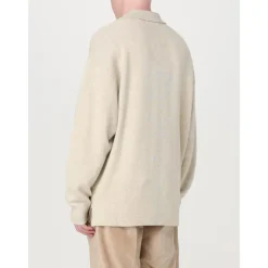 Gestrickter Polo-Pullover Relaxed Fit