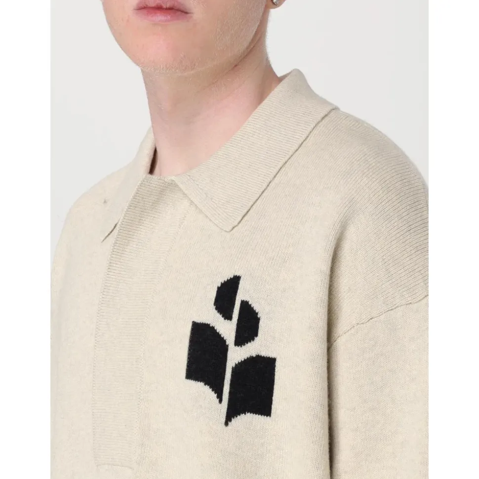 Gestrickter Polo-Pullover Relaxed Fit