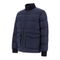 Glen Check Woll- und Kaschmir-Bomberjacke