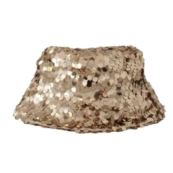 Gold Sequin Eimer Hut