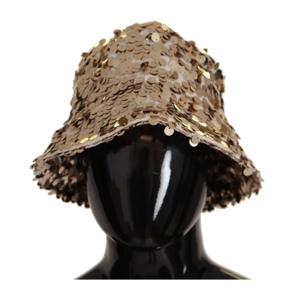 Gold Sequin Eimer Hut