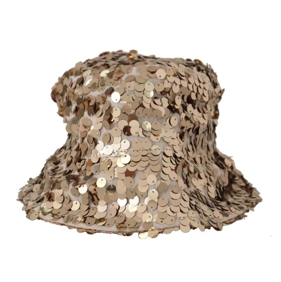 Gold Sequin Eimer Hut