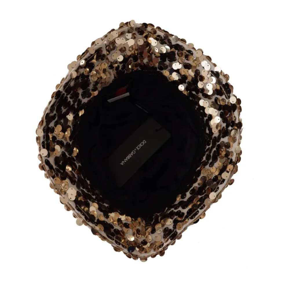 Gold Sequin Eimer Hut