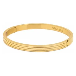 Goldfarbenes Gentleman Armreif