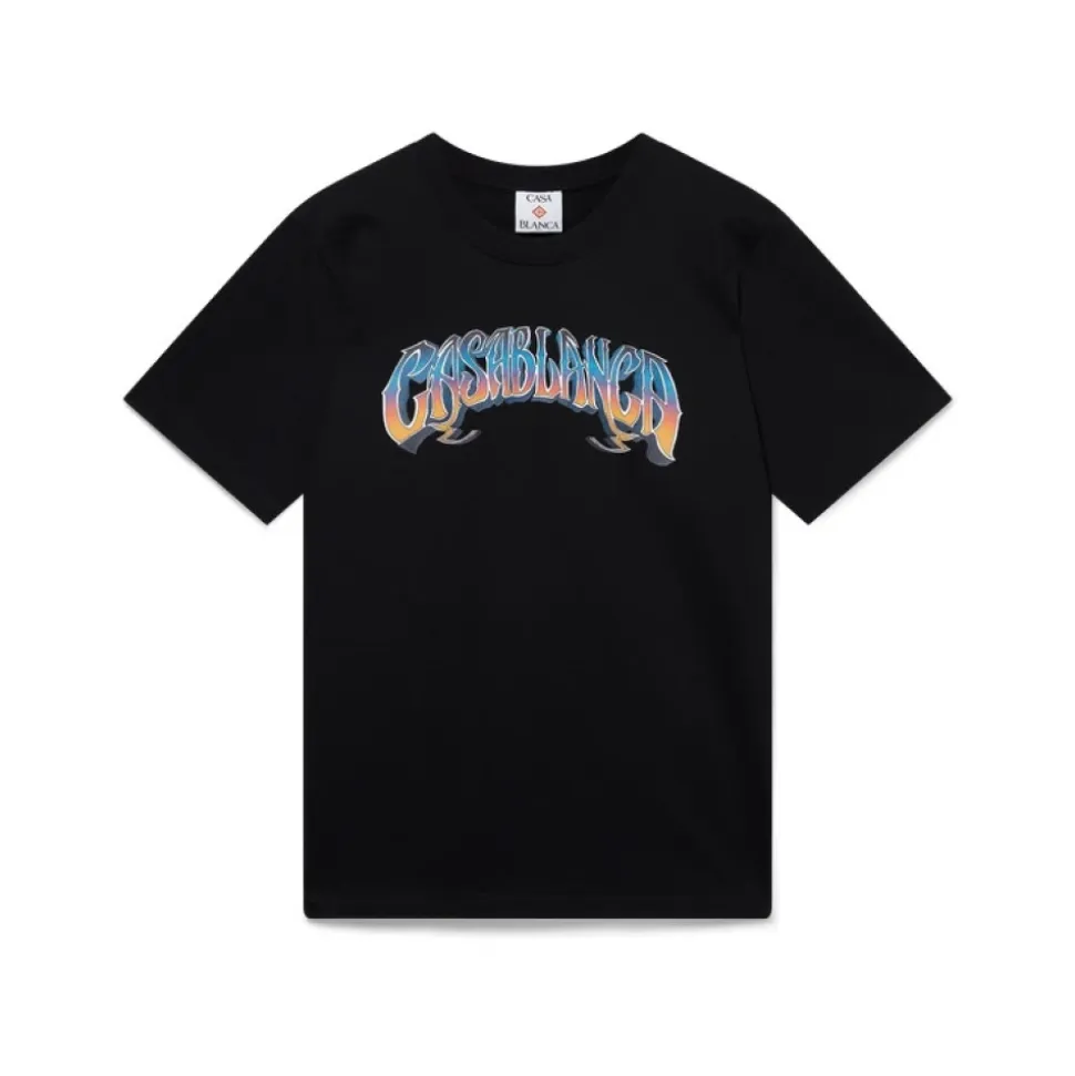 Gradient Gothic Kurzärmeliges T-Shirt