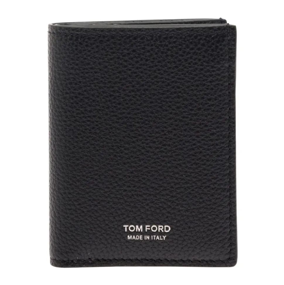 Grain Leather Faltkartenetui