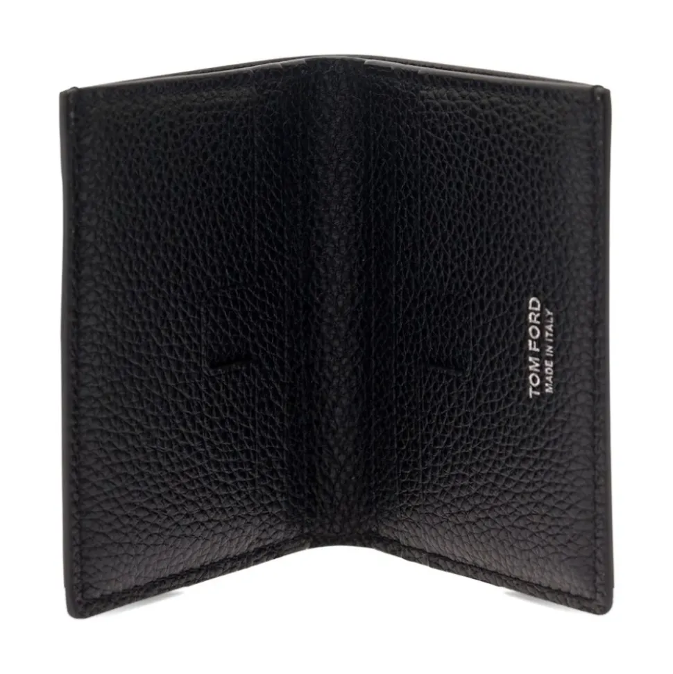 Grain Leather Faltkartenetui