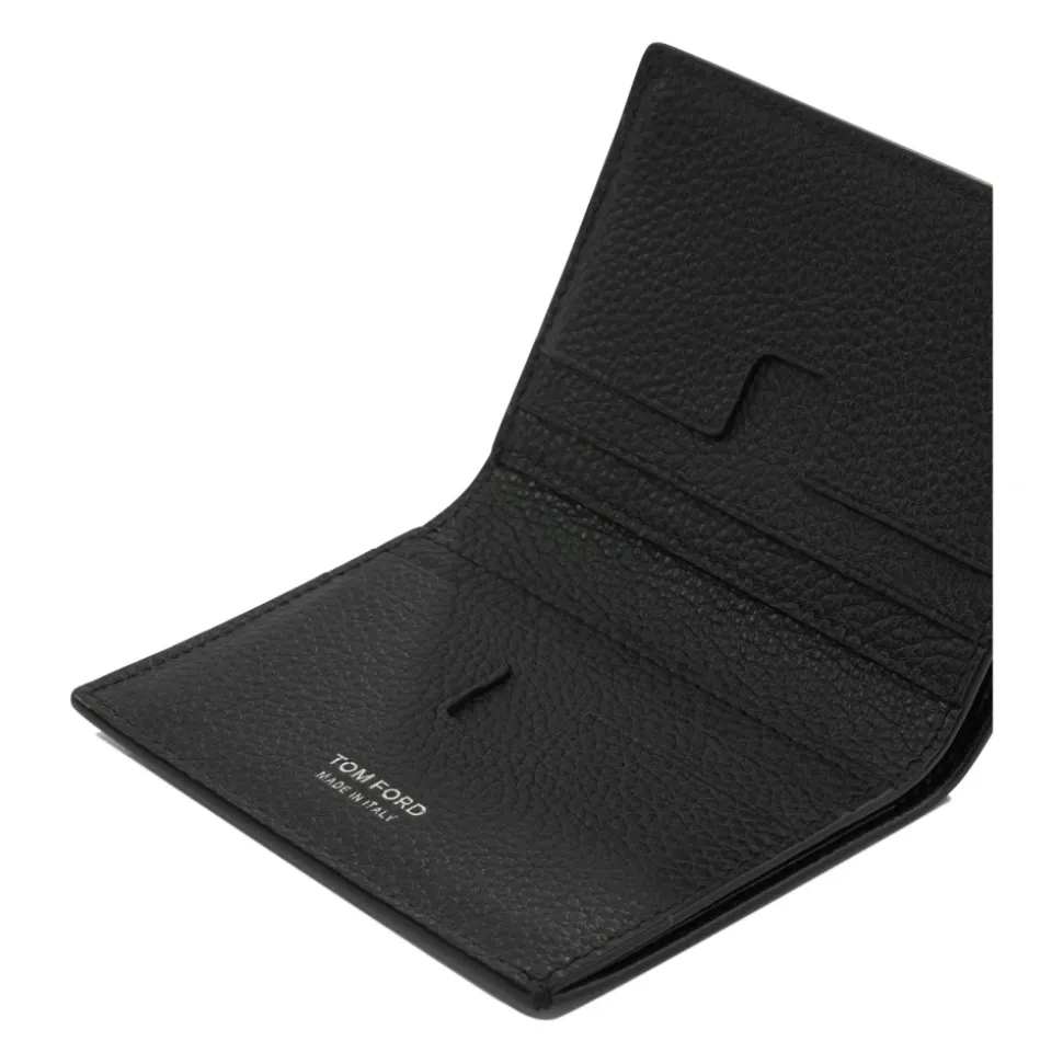 Grain Leder Faltkartenhalter