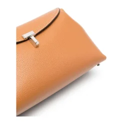 Grained Leather Clutch
