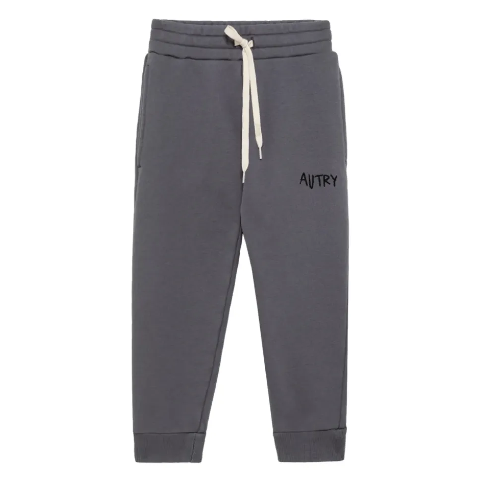 Graue Baumwoll-Sweatpants für Kinder