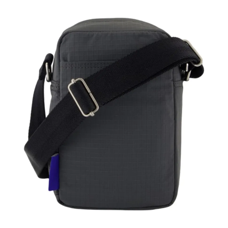 Graue Ripstop Crossbody Nylon Tasche