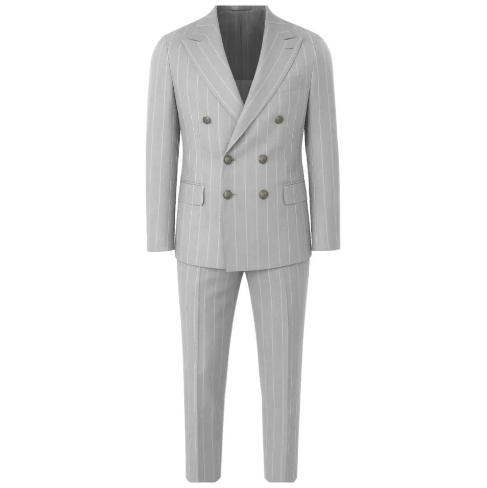 Graues Milano Doppelreiher Kleid
