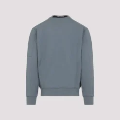 Graues Sweatshirt mit Reißverschlusstasche