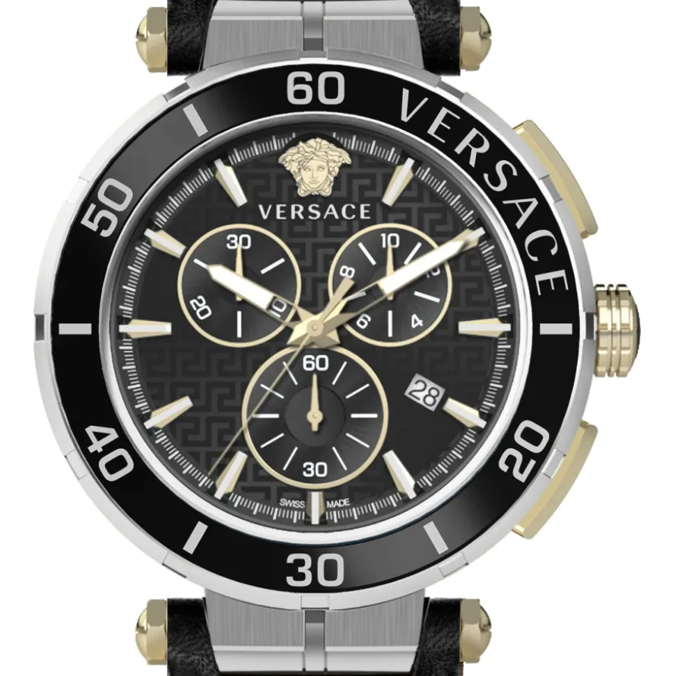 GRECA Chronograph Lederarmbanduhr