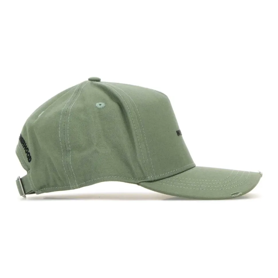 Grüne Baumwoll-Baseballkappe