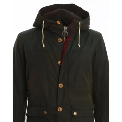 Grüne Baumwoll-Game-Parka-Jacke