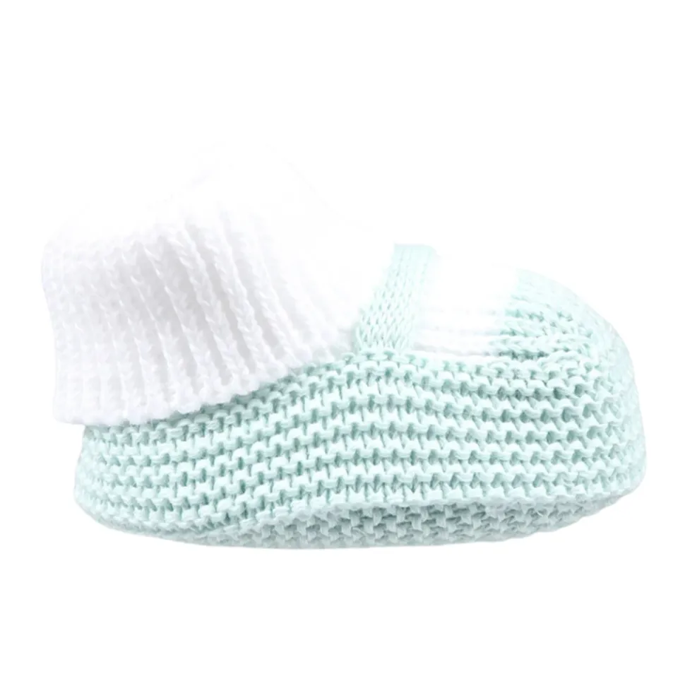 Grüne Baumwollschuhe mit Knopfdetail