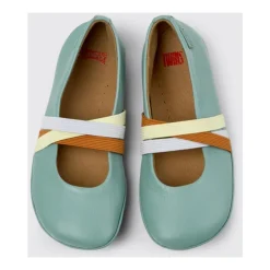 Grüne Bequeme Kinder Lederschuhe