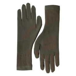 Grüne Gestrickte Handgelenklänge Handschuhe