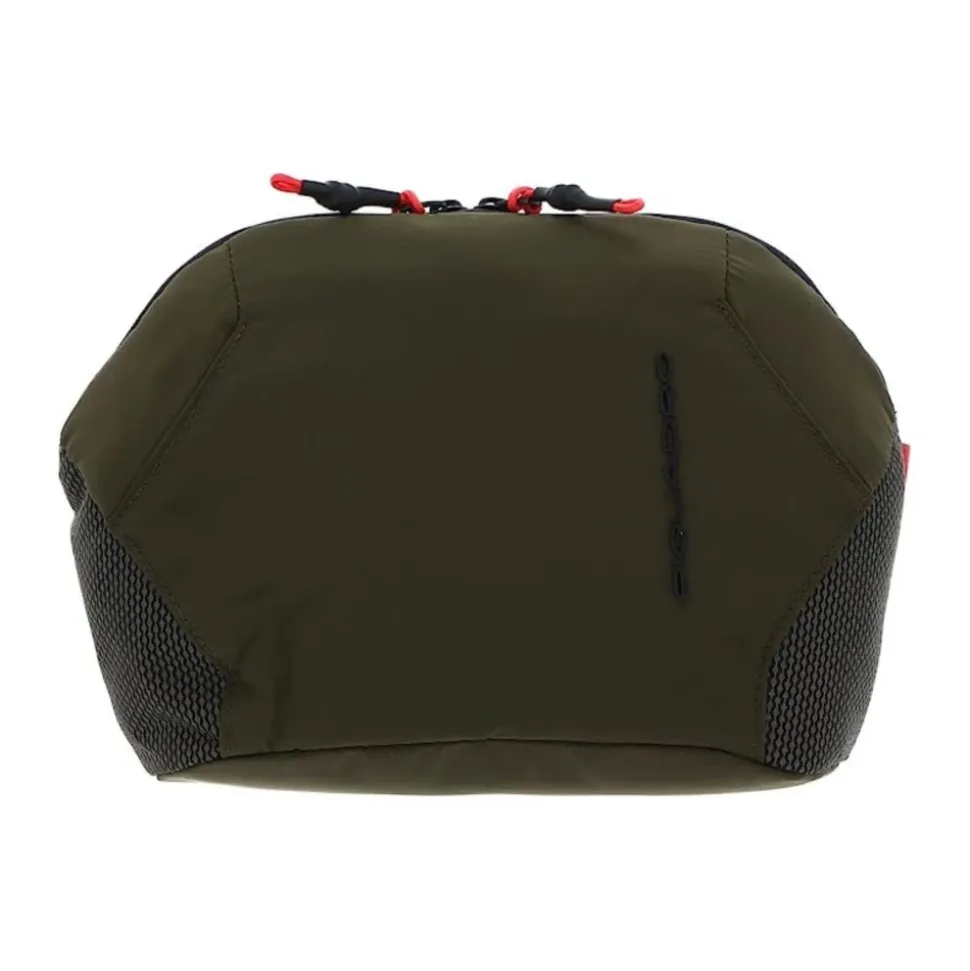 Grüne Leder Unisex Kulturtasche für Reisen