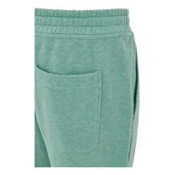 Grüne Melange Sweatpants Lässiger Stil