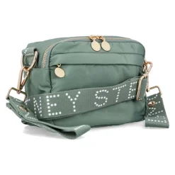 Grüne Nylon Crossbody Tasche