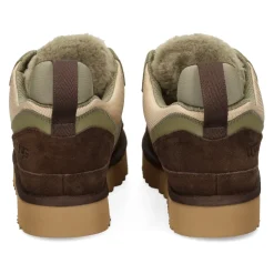 Grüne Sneakers aus Nylon und Wildleder