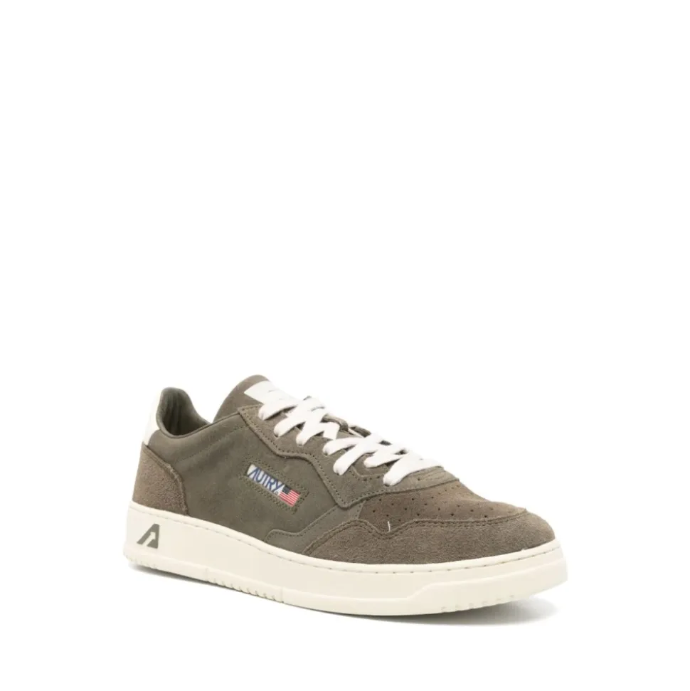 Grüne Sneakers Medalist Frontverschluss
