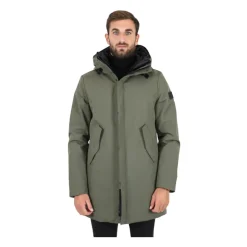 Grüne Technische Parka Jacke
