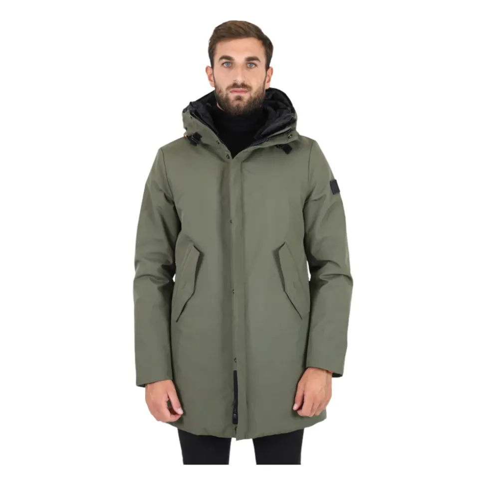 Grüne Technische Parka Jacke