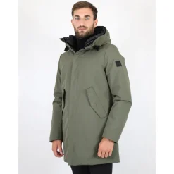Grüne Technische Parka Jacke