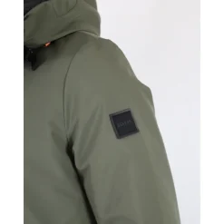 Grüne Technische Parka Jacke